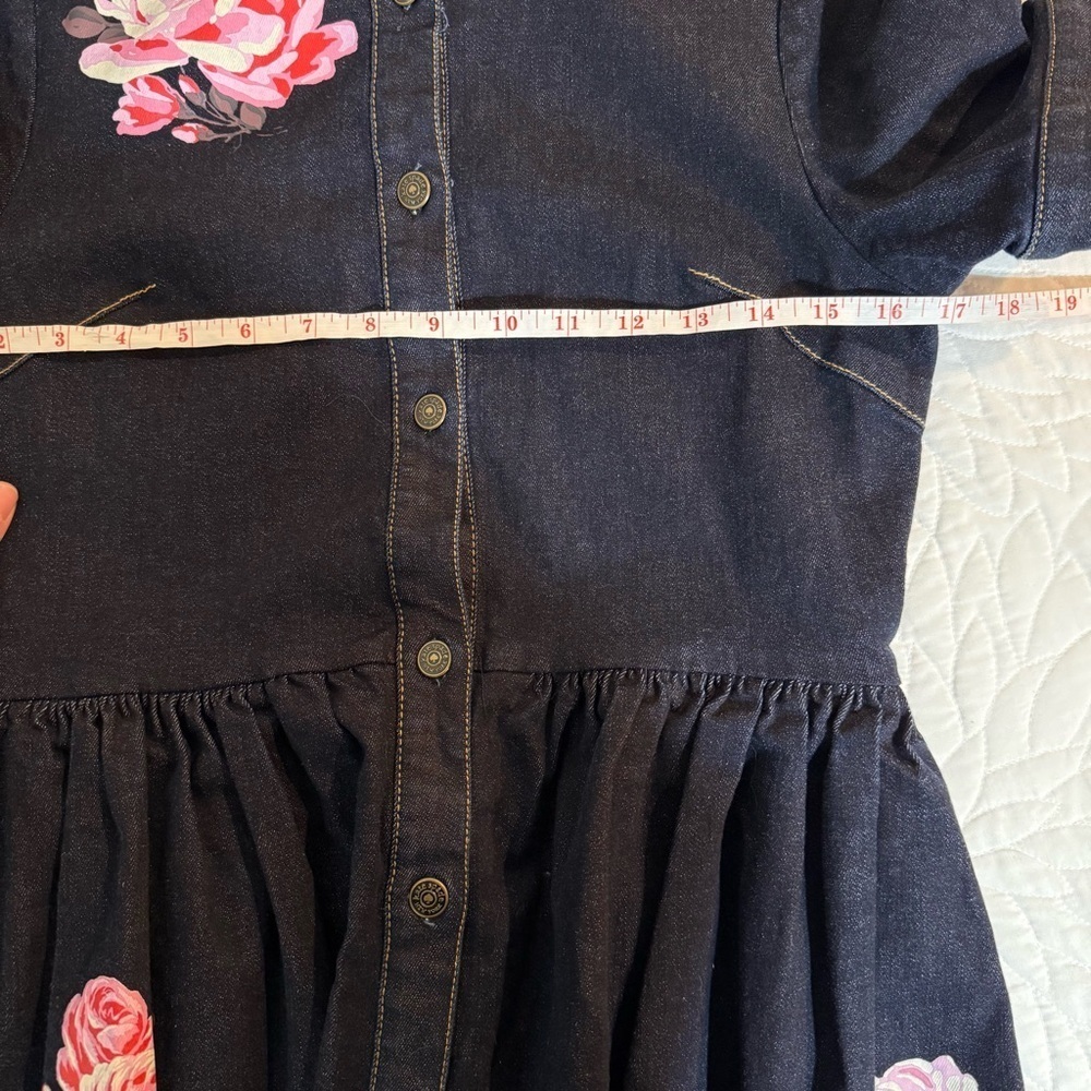 Kate spade broome street rose denim shirtdress size 10 NWOT - Picture 8 of 12
